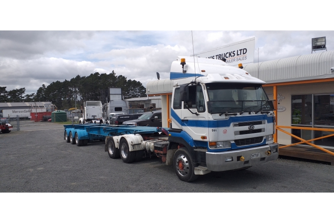 Ilikethat - Trucks  Nissan 6x4 Tractor Unit with 3Axle Skelly #4445-46, 0  - Rodney, Auckland 